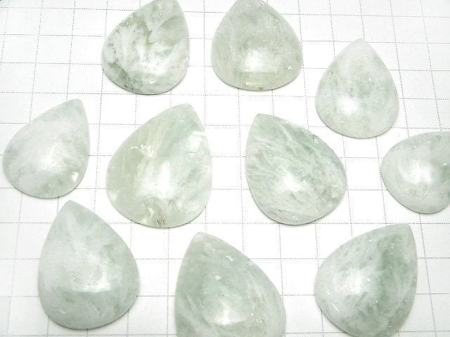 Angel Feather Fluorite Green Cabochon 1pc