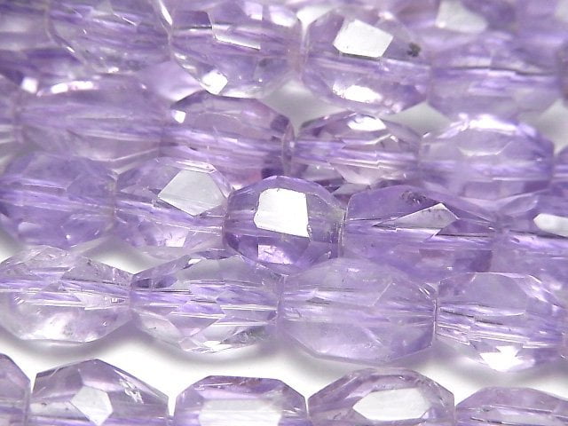[Video] Pink Amethyst AA++ Faceted Nugget half or 1strand beads (aprx.15inch/37cm)