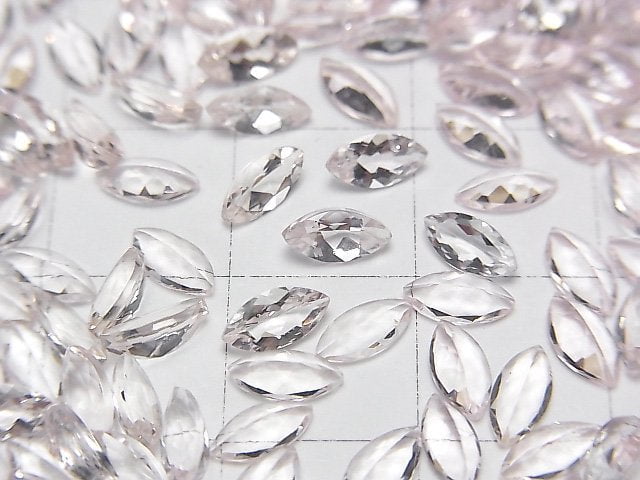 [Video] High Quality Morganite AAA Loose stone Marquise Faceted 6x3mm 2pcs