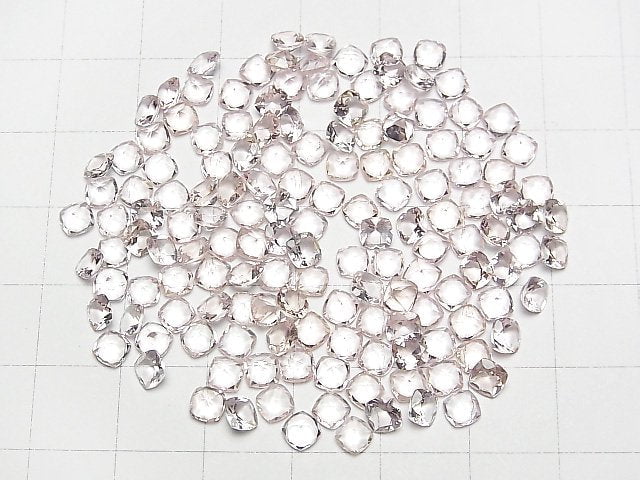 [Video] High Quality Morganite AAA Loose stone Square Faceted 4x4mm 2pcs
