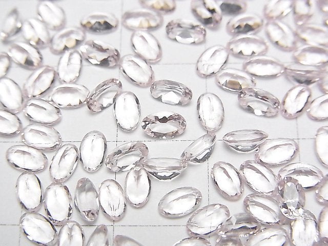 [Video] High Quality Morganite AAA Loose stone Oval Faceted 5x3mm 2pcs