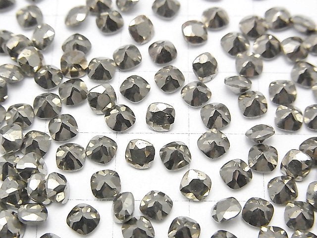 [Video]Pyrite Loose stone Square Faceted 4x4mm 10pcs