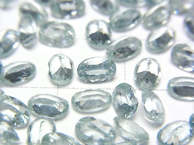 [Video] High Quality Sky Kyanite AAA Loose stone Oval Faceted 6x4mm 4pcs