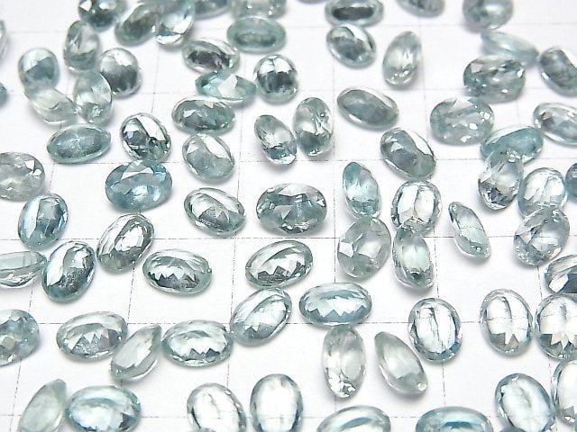 [Video] High Quality Sky Kyanite AAA Loose stone Oval Faceted 7x5mm 3pcs