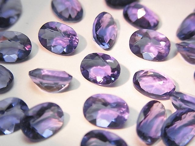 [Video] High Quality Color Change Fluorite AAA Loose stone Oval Faceted 7x5x4mm 2pcs