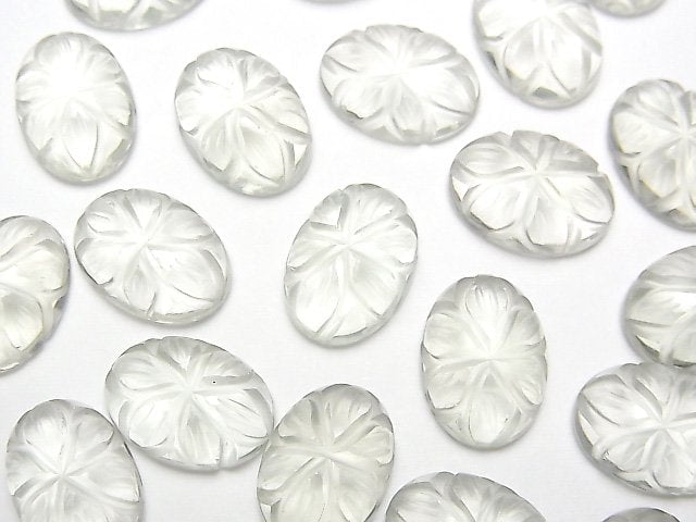 [Video] High Quality Green Amethyst AAA Carved Oval Cabochon 14x10mm 2pcs