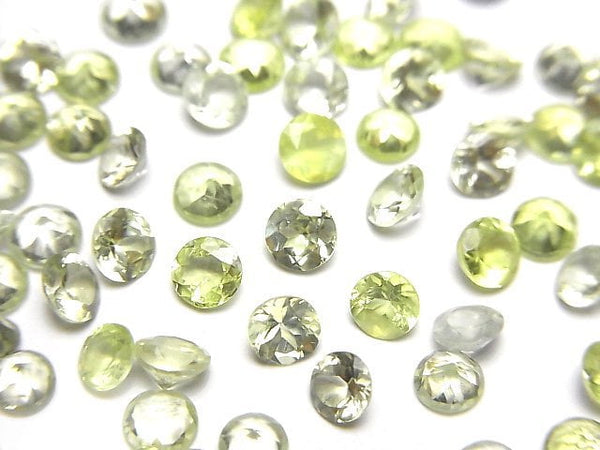 [Video] High Quality Chrysoberyl AAA- Loose stone Round Faceted 3.5x3.5mm 5pcs