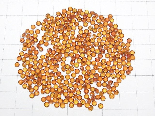 [Video] High Quality Orange Kyanite AAA- Loose stone Round Faceted 3x3mm 10pcs
