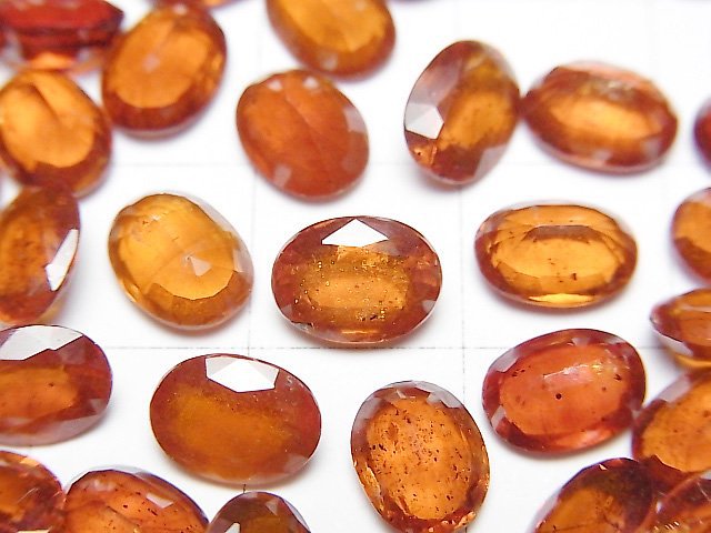 [Video] High Quality Orange Kyanite AAA- Loose stone Oval Faceted 8x6mm 2pcs