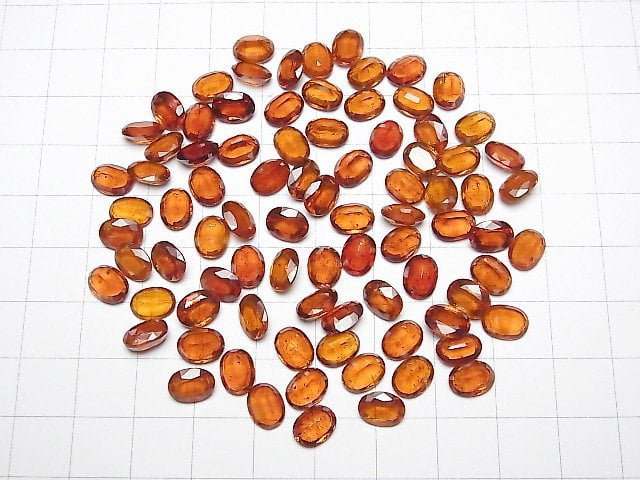 [Video] High Quality Orange Kyanite AAA- Loose stone Oval Faceted 8x6mm 2pcs