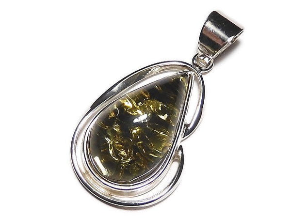 [Video] [One of a kind] Baltic Amber Pendant Silver925 NO.7