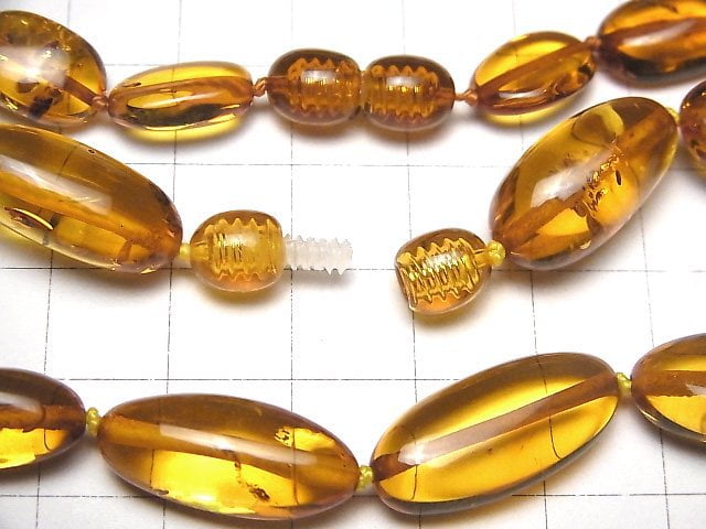 [Video] Baltic Amber Nugget Light Brown Color Necklace