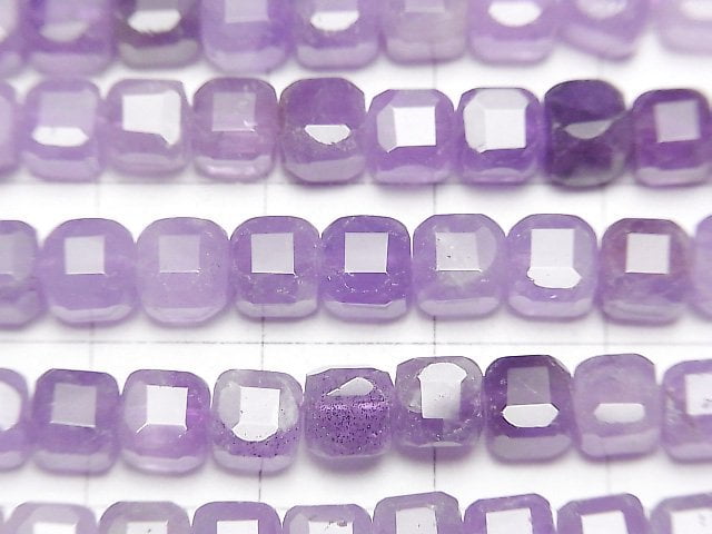 [Video]High Quality! Amethyst AA++ Cube Shape 5x5x5mm 1strand beads (aprx.15inch/37cm)