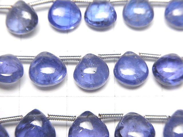 [Video]High Quality Tanzanite AAA Chestnut (Smooth) half or 1strand beads (aprx.7inch/18cm)