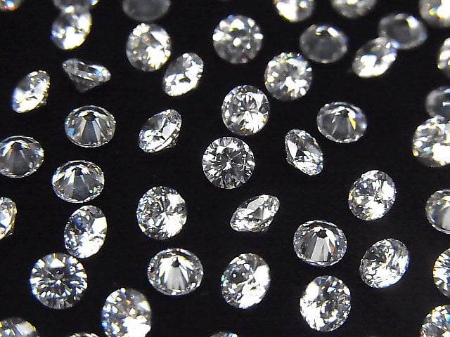 [Video] Cubic Zirconia AAA Loose stone Round Faceted 4x4mm 20pcs