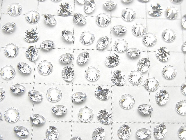 [Video] Cubic Zirconia AAA Loose stone Round Faceted 4x4mm 20pcs