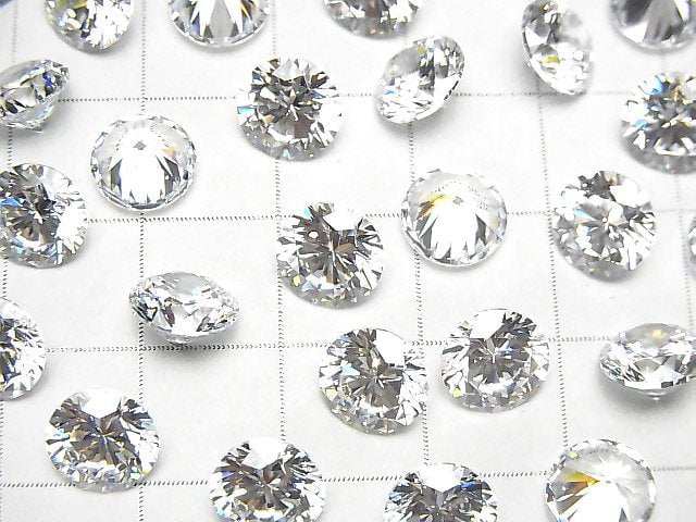 [Video] Cubic Zirconia AAA Loose stone Round Faceted 8x8mm 5pcs