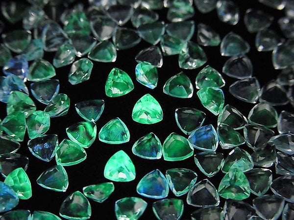 [Video]High Quality Hyalite Opal AAA Loose stone Triangle Faceted 4x4mm 5pcs