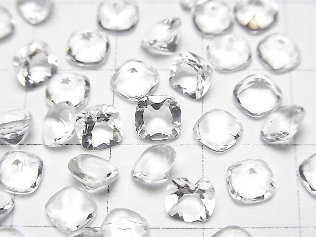 [Video]High Quality Hyalite Opal AAA Loose stone Square Faceted 5x5mm 2pcs