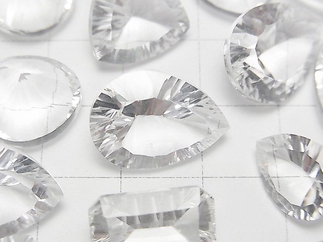 [Video]High Quality Crystal AAA Loose stone Concave Cut Mix shape 5pcs