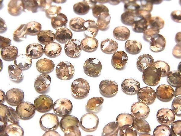 [Video]High Quality Andalusite AAA Loose stone Round Faceted 4x4mm 5pcs