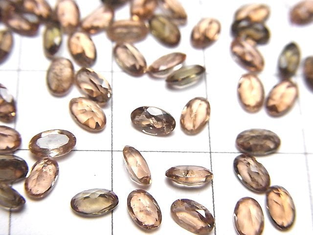 [Video]High Quality Andalusite AAA Loose stone Oval Faceted 5x3mm 5pcs