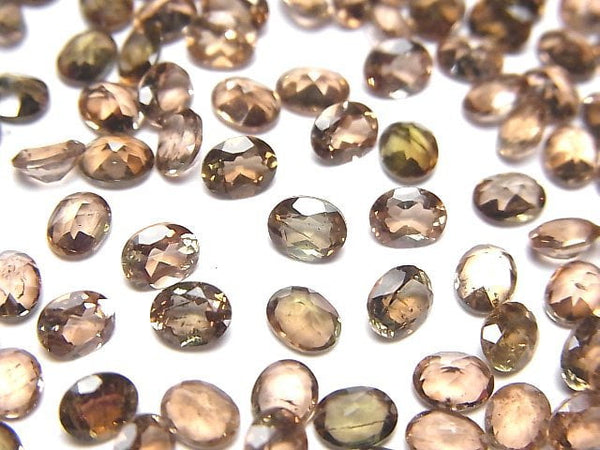 [Video]High Quality Andalusite AAA Loose stone Oval Faceted 5x4mm 5pcs