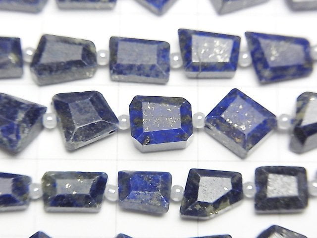 [Video]Lapislazuli AA+ Faceted Nugget 1strand beads (aprx.13inch/33cm)