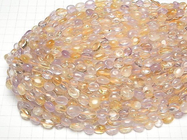 [Video]Citrine x Pink Amethyst AA+ Nugget 1strand beads (aprx.15inch/38cm)