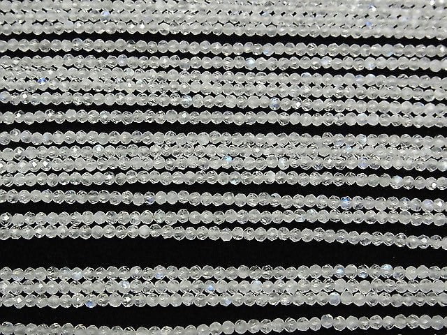 [Video]High Quality! Rainbow Moonstone AAA- Faceted Button Roundel 2x2x1.5mm 1strand beads (aprx.12inch/30cm)