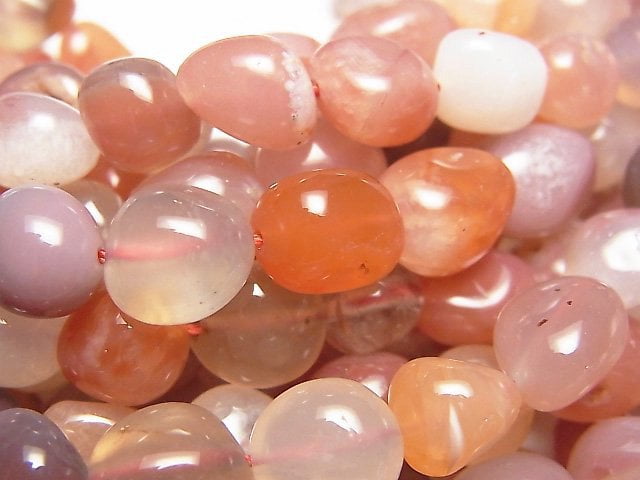 [Video] Red Agate Nugget 1strand beads (aprx.15inch/37cm)
