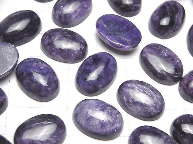 [Video] Charoite AA++ Oval Cabochon 18x13mm 1pc