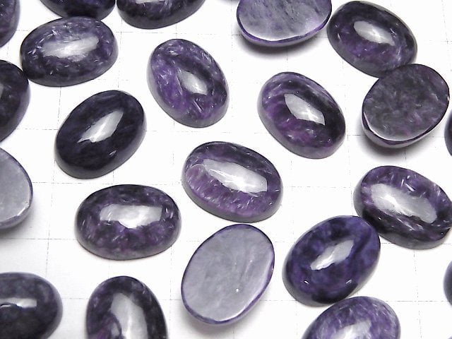 [Video] Charoite AA++ Oval Cabochon 18x13mm 1pc