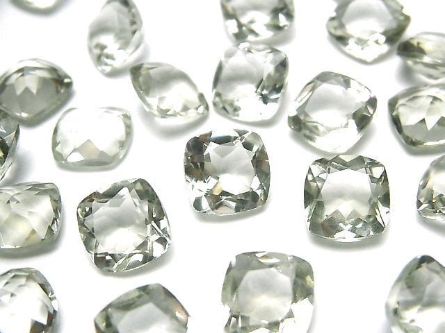 [Video]High Quality Green Amethyst AAA Loose stone Square Faceted 10x10mm 3pcs