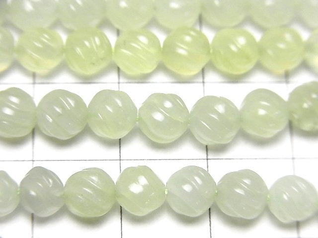 [Video] New Jade Round 6mm S line Twist NO.2 half or 1strand beads (aprx.15inch/38cm)