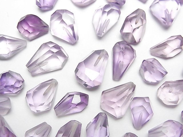 [Video] High Quality Amethyst AAA Half Drilled Hole Rough Faceted Drop 3pcs
