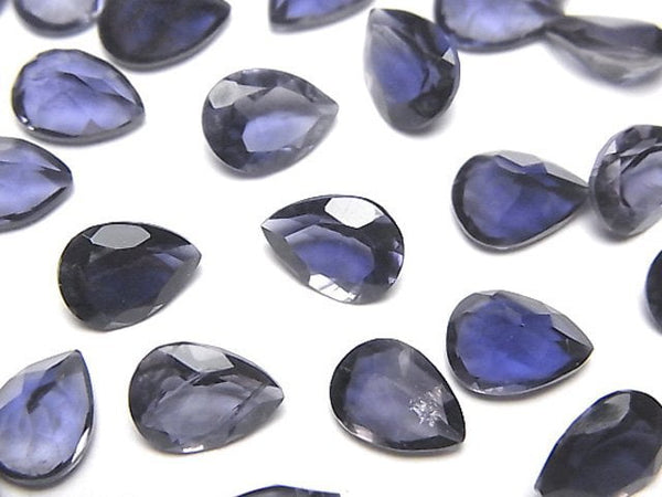 [Video]High Quality Iolite AAA Loose stone Pear shape Faceted 8x6mm 3pcs