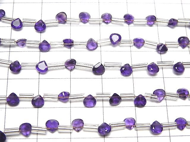[Video]High Quality Amethyst AAA Chestnut Faceted 4x4mm 1strand (18pcs )