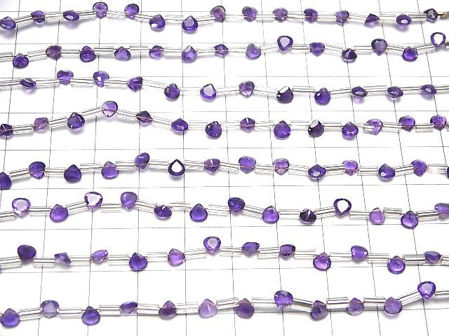 [Video]High Quality Amethyst AAA Chestnut Faceted 4x4mm 1strand (18pcs )