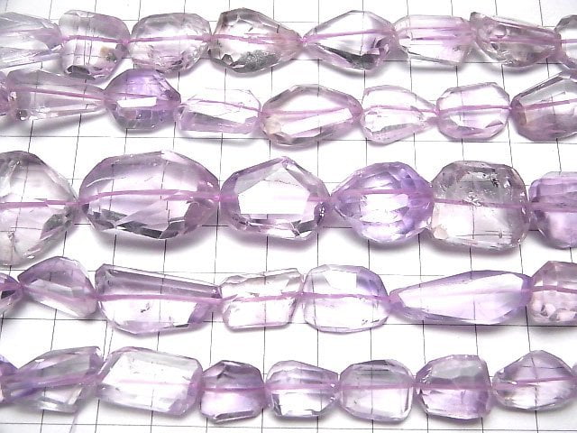 [Video] Pink Amethyst AA++ Faceted Nugget half or 1strand beads (aprx.13inch/33cm)