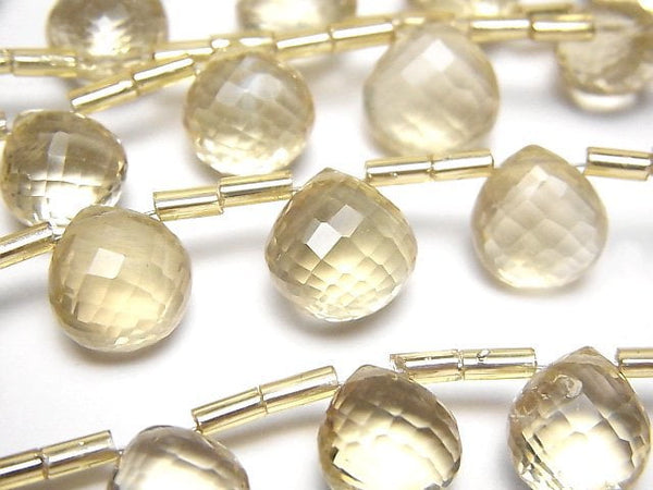 [Video]High Quality Scapolite AAA- Chestnut Faceted Briolette 1strand (10pcs )