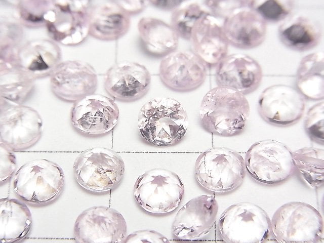 [Video] Morganite AA++ Loose stone Round Faceted 5x5mm 5pcs