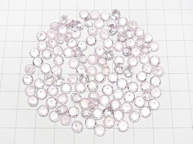 [Video]Morganite AA++ Loose stone Round Faceted 6x6mm 3pcs