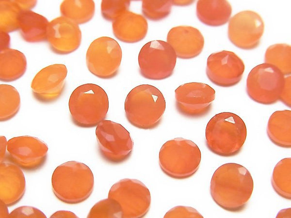 [Video]High Quality Carnelian AAA Loose stone Round Faceted 5x5mm 5pcs