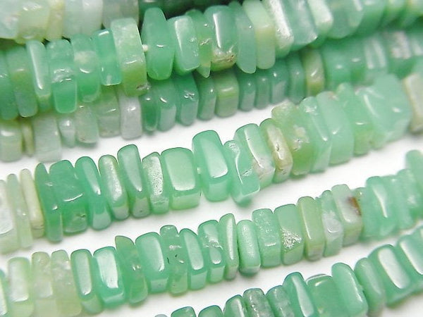 [Video] Chrysoprase AA Square Roundel (Disc) half or 1strand beads (aprx.16inch/40cm)