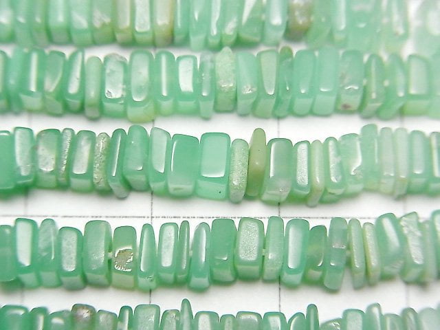 [Video] Chrysoprase AA Square Roundel (Disc) half or 1strand beads (aprx.16inch/40cm)
