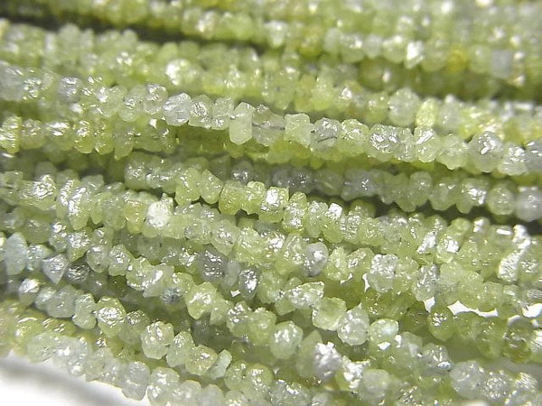 [Video] Green Diamond Chips (Small Nugget ) half or 1strand beads (aprx.17inch/42cm)