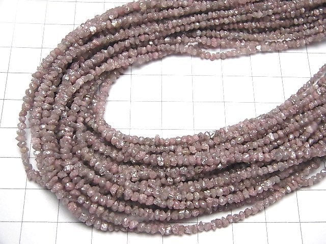 [Video] Pink Diamond Chips (Small Nugget ) half or 1strand beads (aprx.15inch/38cm)