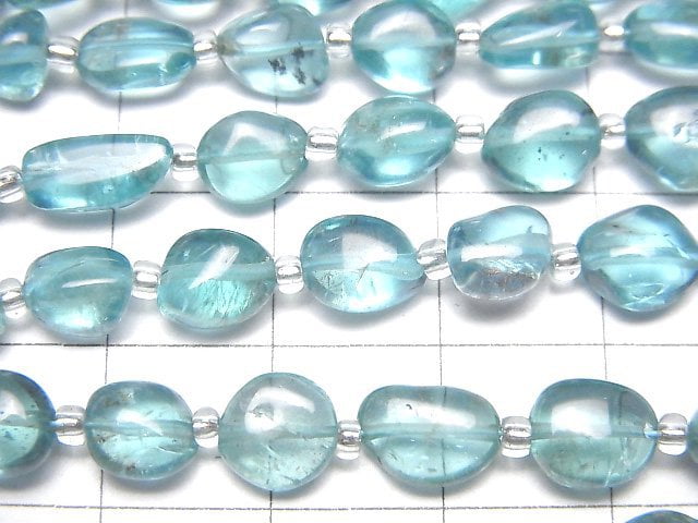[Video]High Quality Apatite AAA- Nugget 1strand beads (aprx.7inch/18cm)