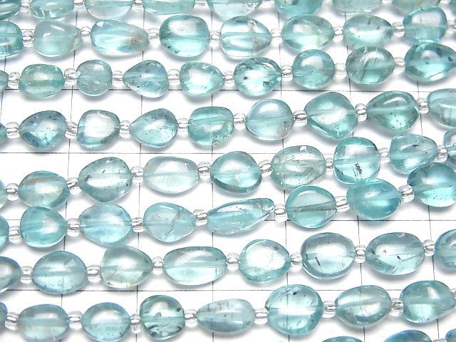 [Video]High Quality Apatite AAA- Nugget 1strand beads (aprx.7inch/18cm)